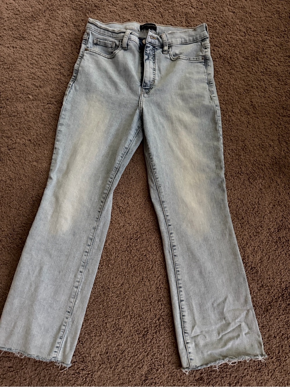 Banana Republic Light Wash Cropped Flare Jeans